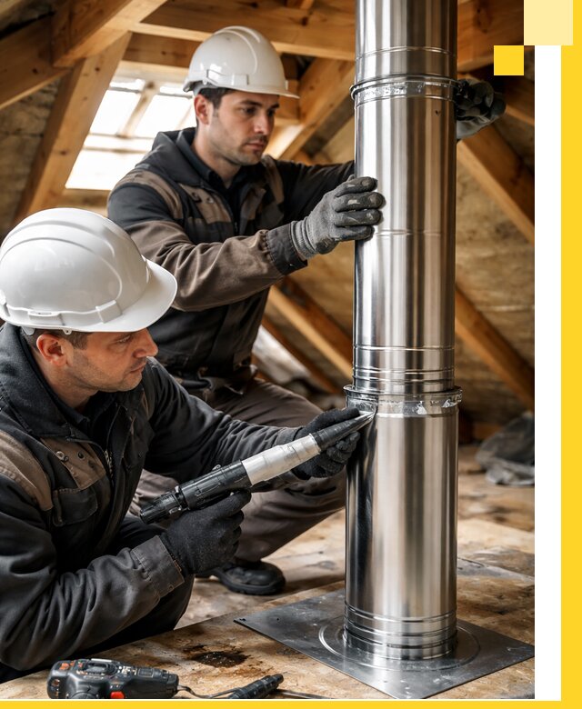 Монтаж дымоходов для каминов в Борисоглебске с гарантией качества