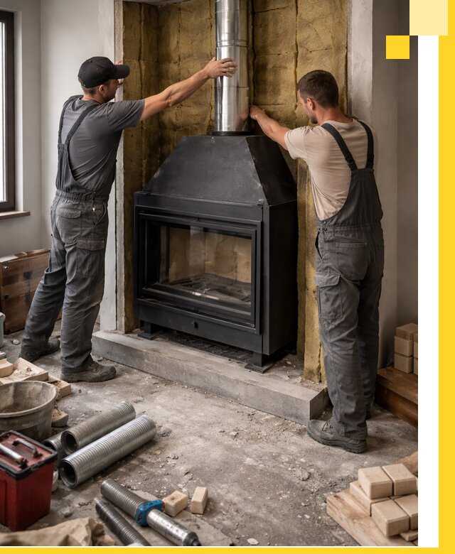 Изготовление и монтаж закрытых каминов в Борисоглебске под ключ