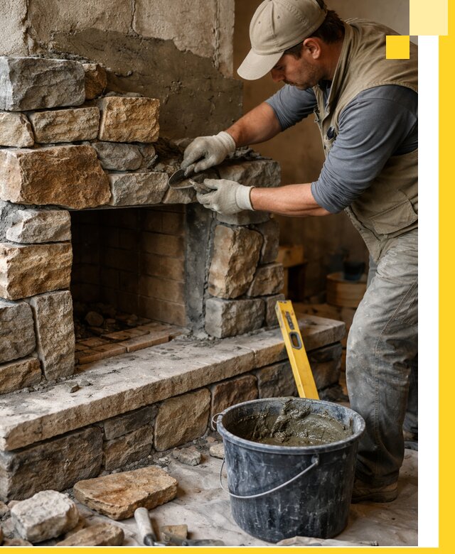 Изготовление и установка каменных каминов под ключ в Борисоглебске