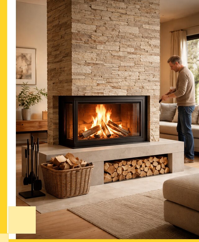 Дровяной камин под ключ в Борисоглебске от 208080 р. | ЭриданБрс