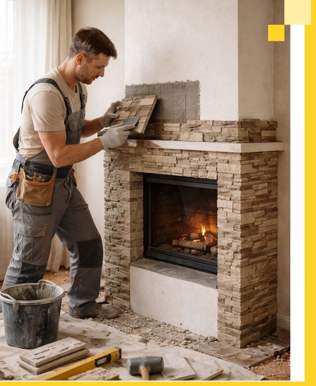 Изготовление и монтаж каминов для дома под ключ в Борисоглебске