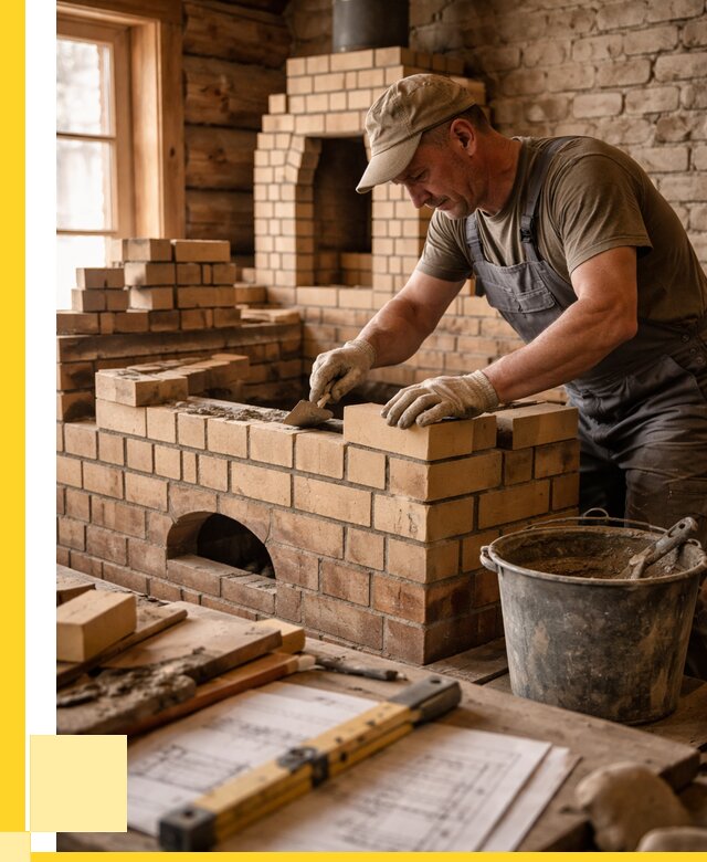 Кладка печей из кирпича в Борисоглебске цены от 31212 р. - ЭриданБрс