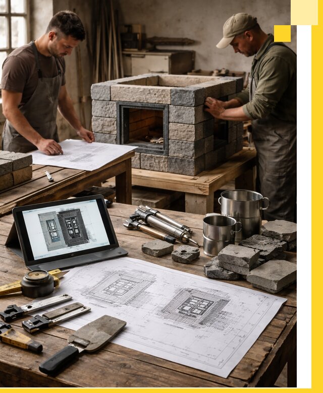 Разработка проектов печей с согласованием и монтажом в Борисоглебске