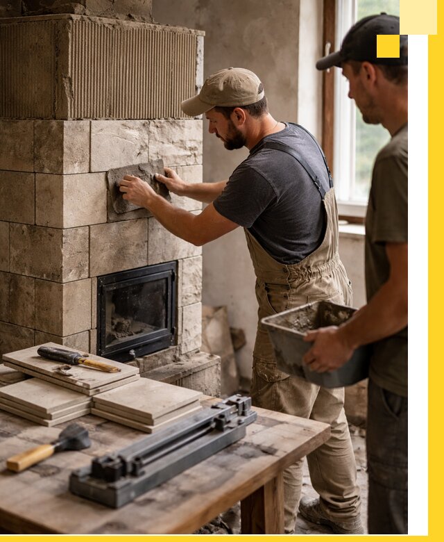 Профессиональная облицовка печей в Борисоглебске: керамика и камень