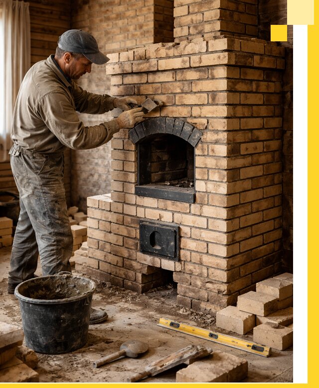 Кирпичные печи под ключ в Борисоглебске: проектирование и кладка