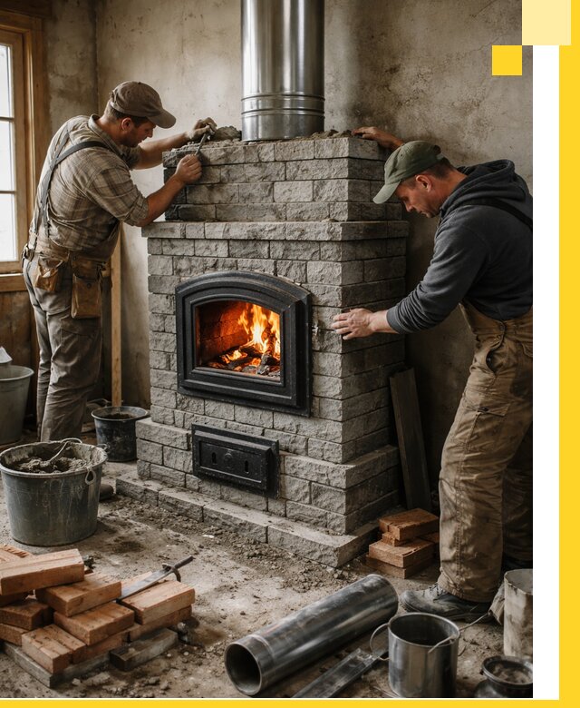 Производство, поставка и монтаж дровяных печей в Борисоглебске