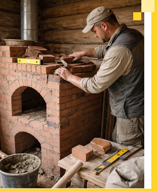 Изготовление и установка русских печей в Борисоглебске под ключ