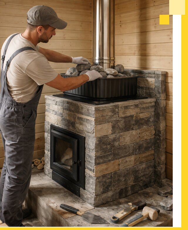 Печи для парной в Борисоглебске, производство, монтаж и обслуживание