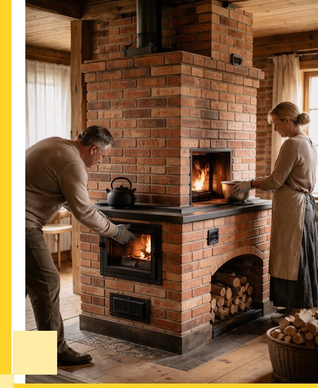 Печи для загородного дома под ключ в Борисоглебске от 83232 р. | ЭриданБрс