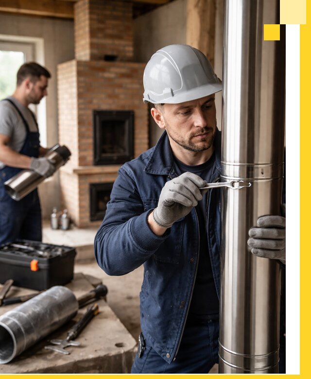 Профессиональный монтаж дымоходов для печей в Борисоглебске