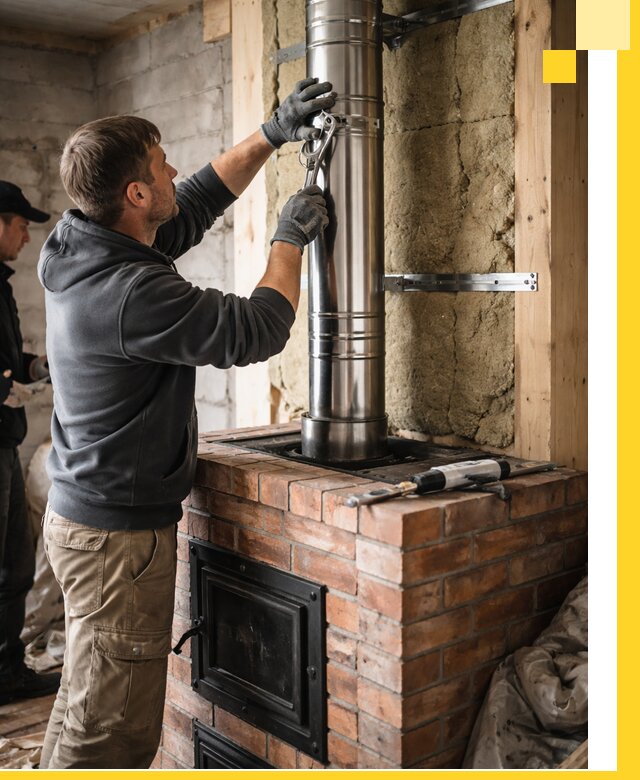 Изготовление и монтаж печей и дымоходов под ключ в Борисоглебске