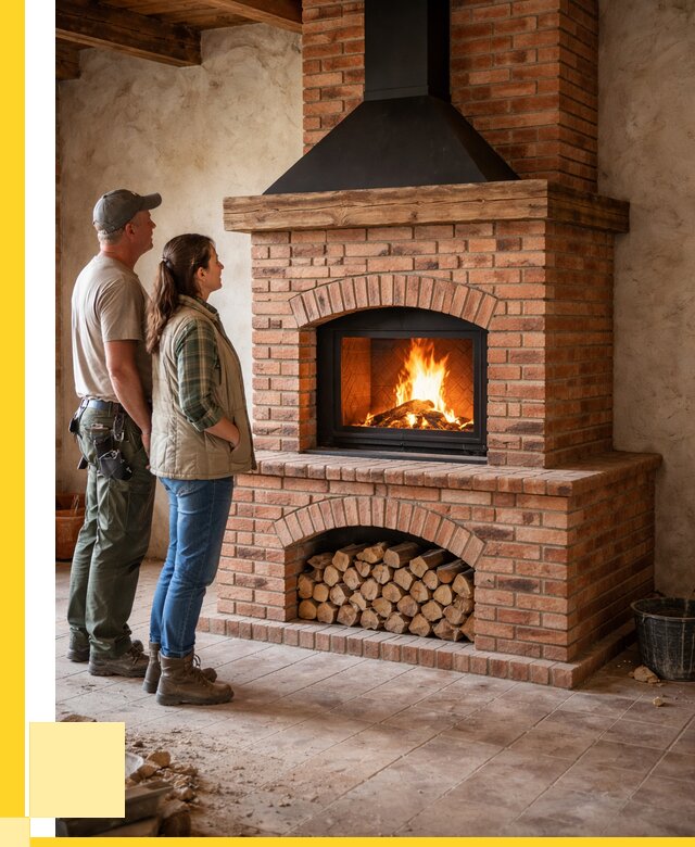 Печи камины из кирпича в Борисоглебске от 124848 р. | ЭриданБрс