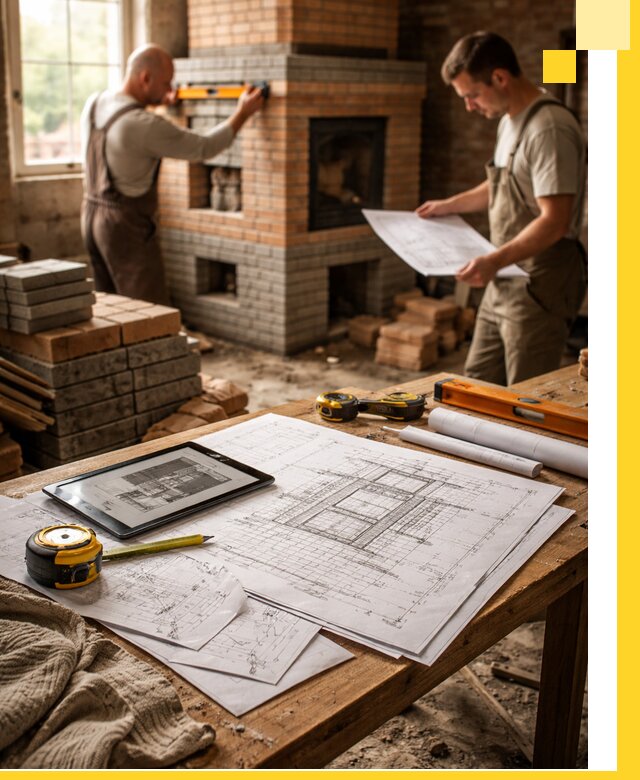 Проекты печей и каминов с индивидуальным дизайном в Борисоглебске