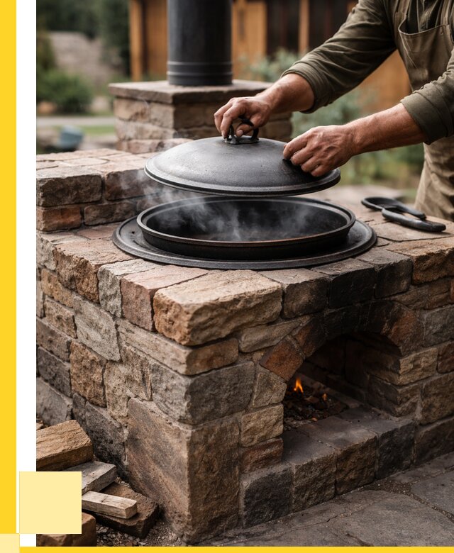 Печи для казана в Борисоглебске по цене от 18727 р. | ЭриданБрс