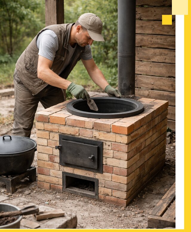 Изготовление и установка печей для казана в Борисоглебске под ключ