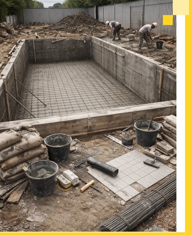 Строительство бассейнов под ключ в Борисоглебске, дизайн и монтаж