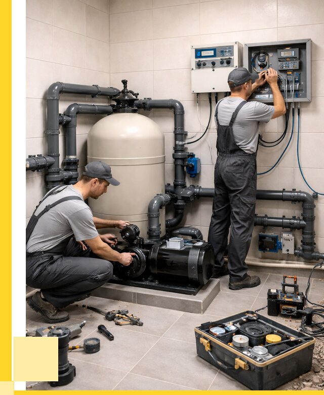 Монтаж оборудования для бассейнов в Борисоглебске от 41616 р. | ЭриданБрс