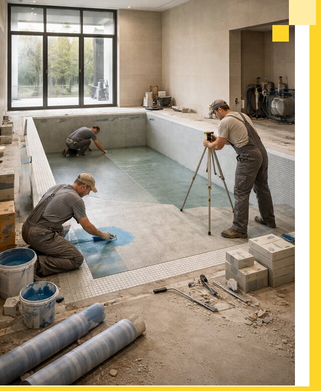 Проект и строительство закрытых бассейнов в Борисоглебске под ключ