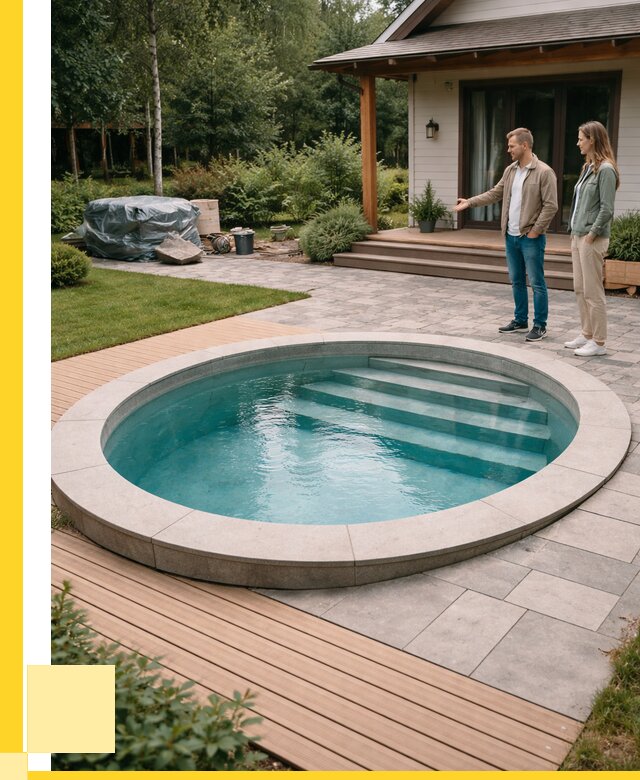 Бассейн на даче под ключ в Борисоглебске от 208080 р., ЭриданБрс