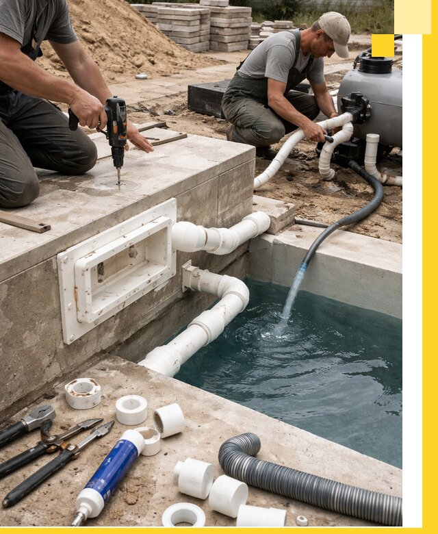 Строительство скиммерных бассейнов под ключ в Борисоглебске