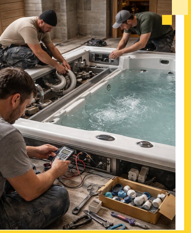 Гидромассажные бассейны под ключ в Борисоглебске, дизайн и монтаж