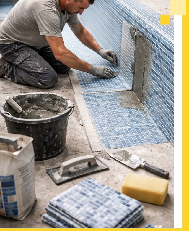 Укладка и ремонт мозаики для бассейнов под ключ в Борисоглебске