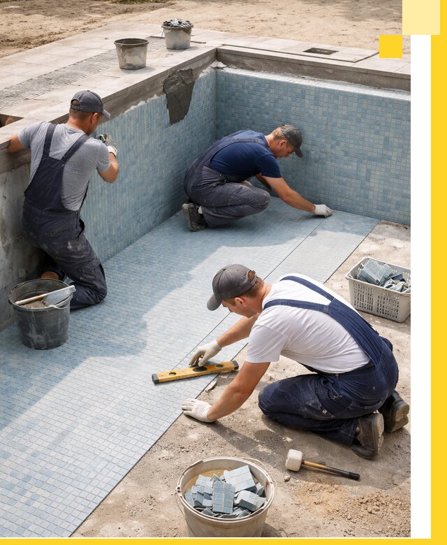 Укладка и установка плитки для бассейнов под ключ в Борисоглебске