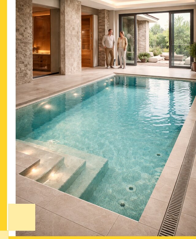 Бассейн во дворе в Борисоглебске: проект, отделка от 1248480 р. | ЭриданБрс