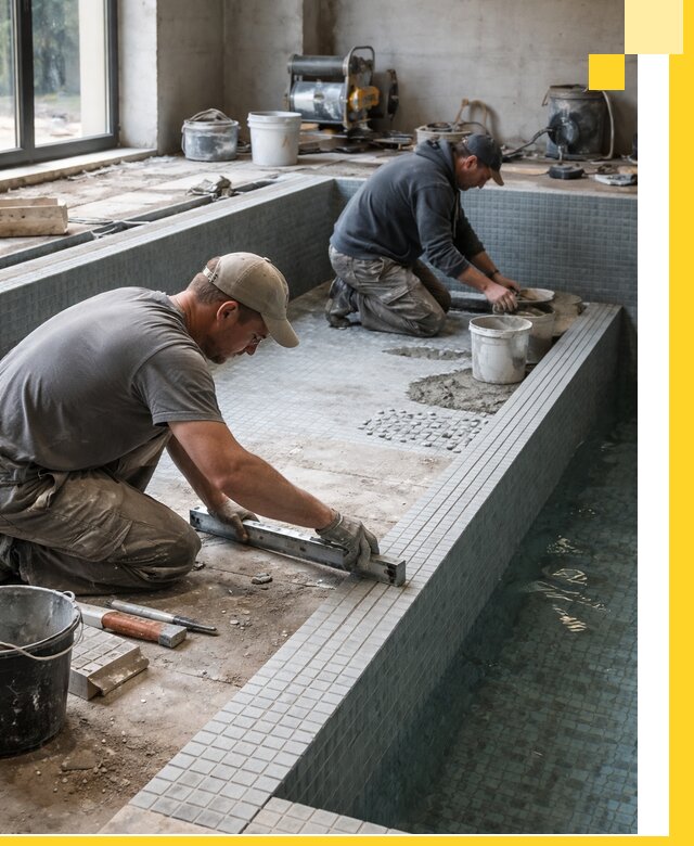 Строительство бассейна в частном доме в Борисоглебске под ключ