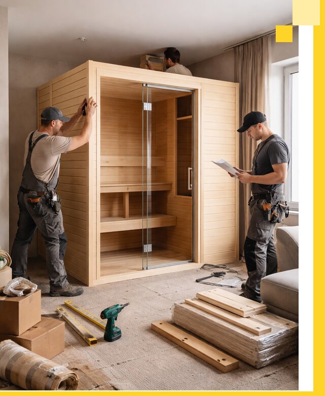 Установка и благоустройство саун в квартире в Борисоглебске