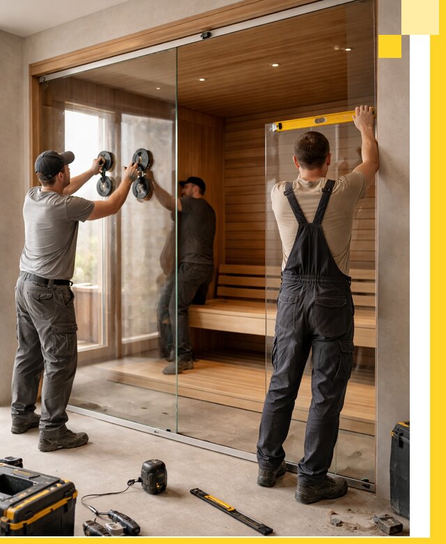 Производство и монтаж стеклянных саун под ключ в Борисоглебске