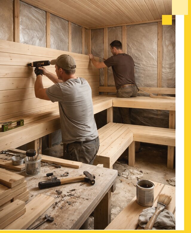 Профессиональная отделка бань и саун под ключ в Борисоглебске