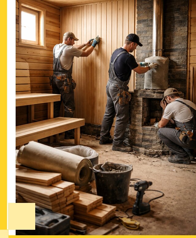 Ремонт бань под ключ в Борисоглебске от 46818 р. | ЭриданБрс