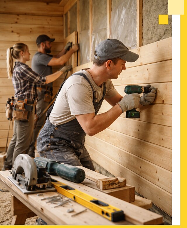 Обшивка бань под ключ в Борисоглебске: отделка стен и потолков