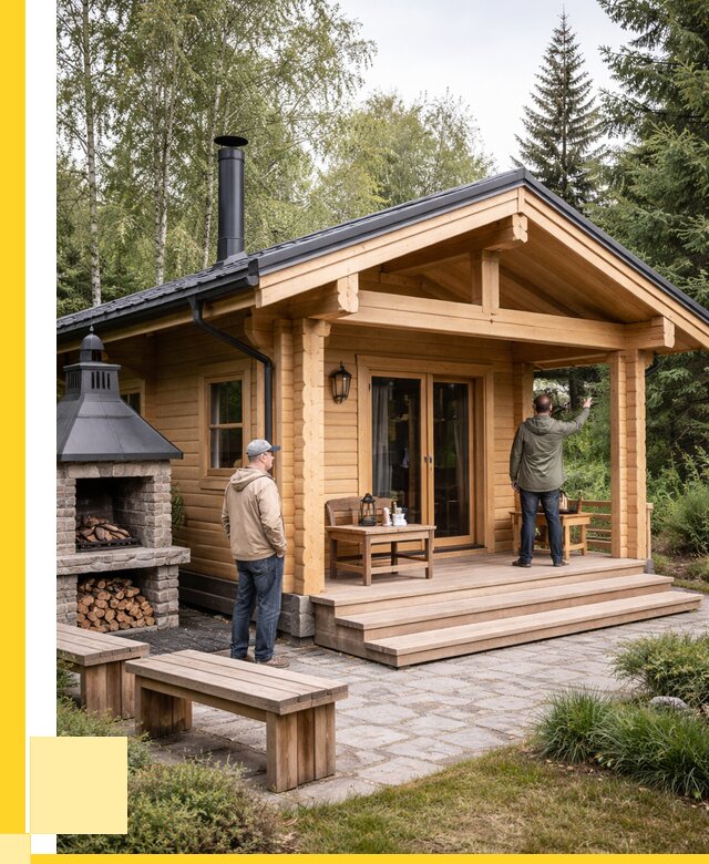 Деревянные бани под ключ в Борисоглебске от 468180 р. | ЭриданБрс