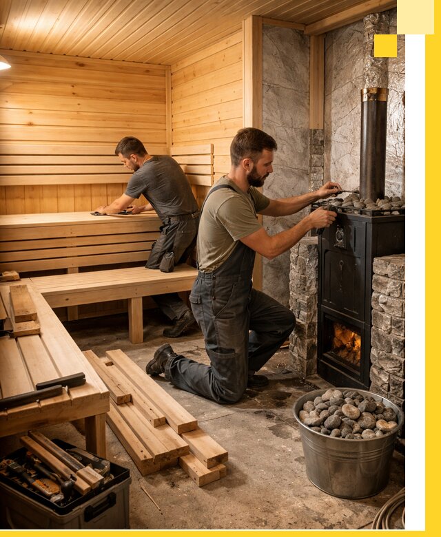 Дизайн и строительство интерьеров бань под ключ в Борисоглебске