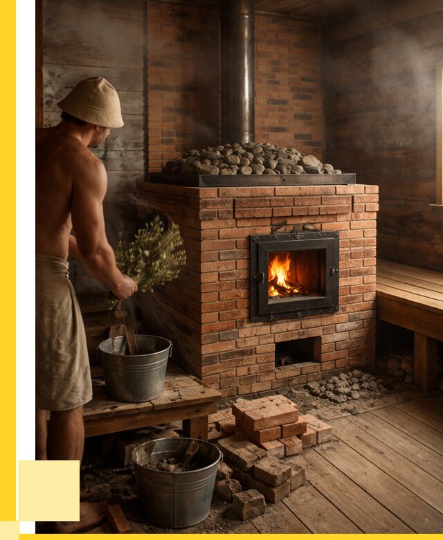 Кирпичные банные печи в Борисоглебске от 93636 р. | ЭриданБрс