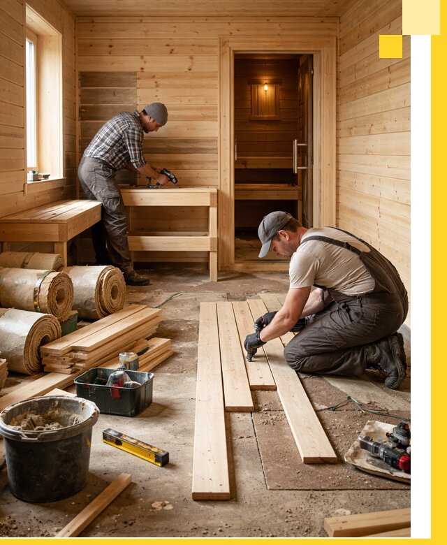 Индивидуальный проект бани с комнатой отдыха под ключ в Борисоглебске