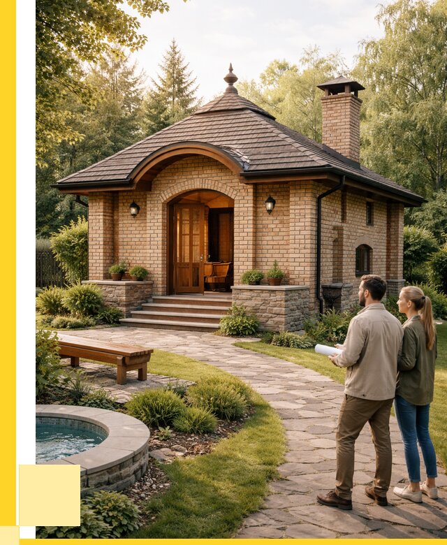 Проект кирпичной бани в Борисоглебске от 31212 р. | ЭриданБрс