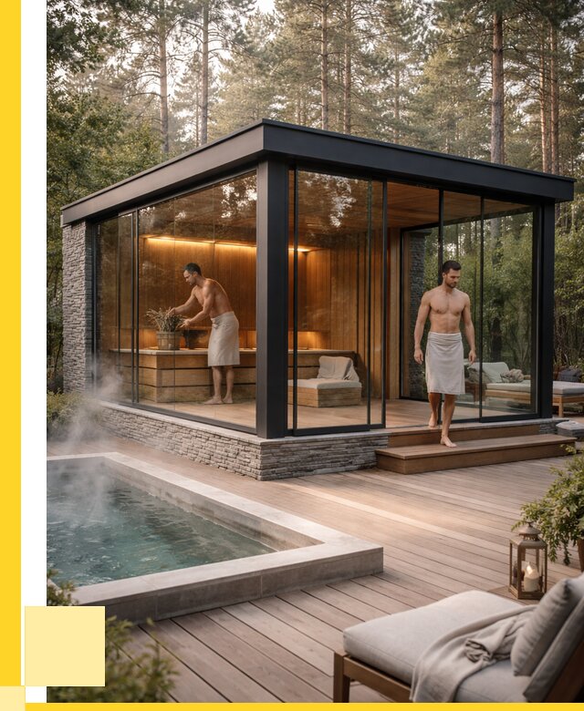 Стеклянные бани и двери в Борисоглебске от 468180 р. | ЭриданБрс