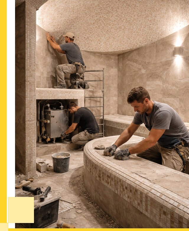 Монтаж хамамов под ключ в Борисоглебске от 260100 р. ЭриданБрс