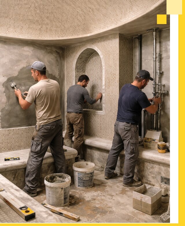 Профессиональный монтаж хамамов под ключ в Борисоглебске с гарантией