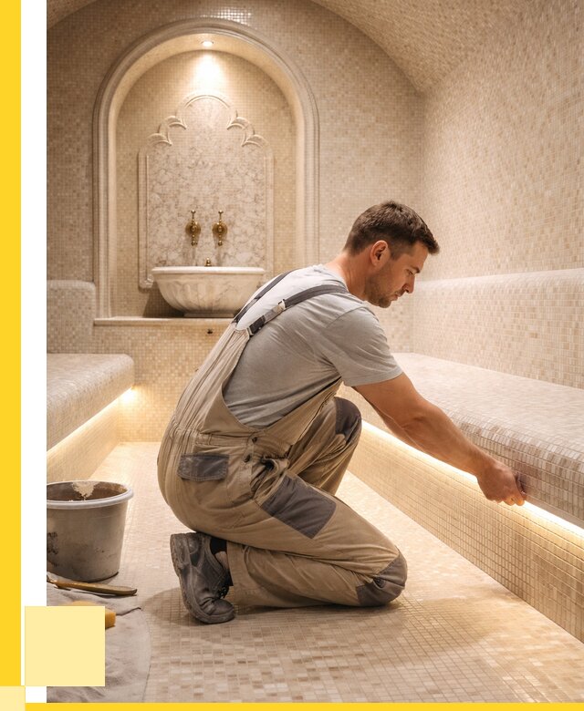 Отделка хамамов под ключ в Борисоглебске от 5722 р. | ЭриданБрс