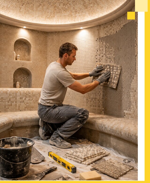 Устройство и монтаж домашнего хамама под ключ в Борисоглебске