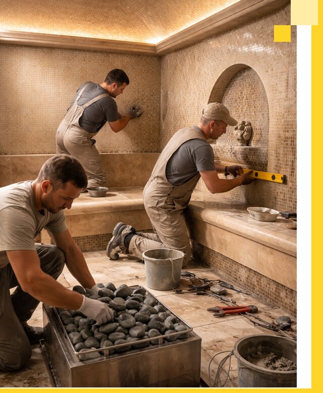 Проектирование и строительство хамама и сауны в Борисоглебске