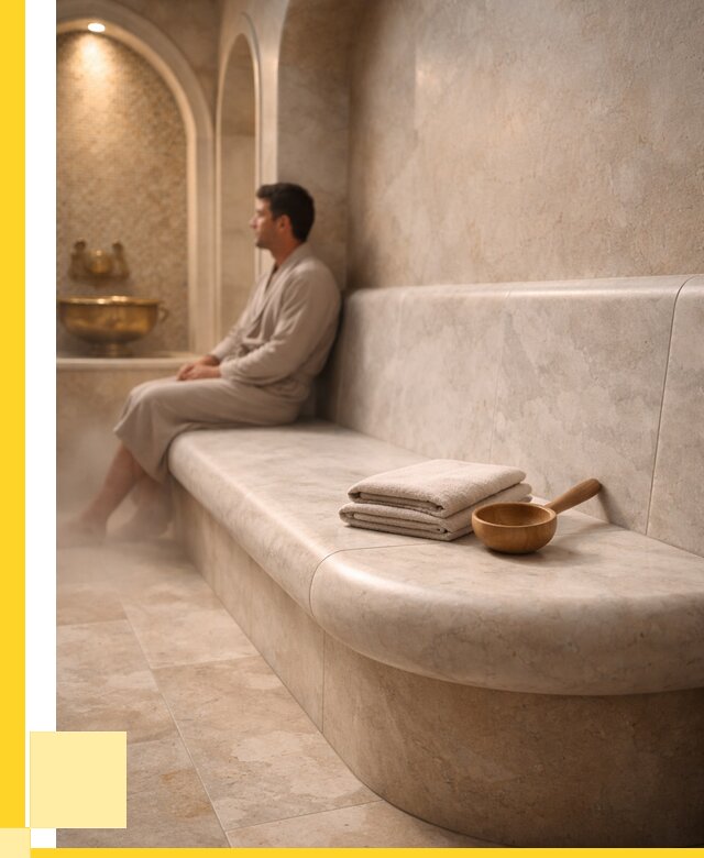 Сиденья для хамама в Борисоглебске под ключ от 12485 р. | ЭриданБрс