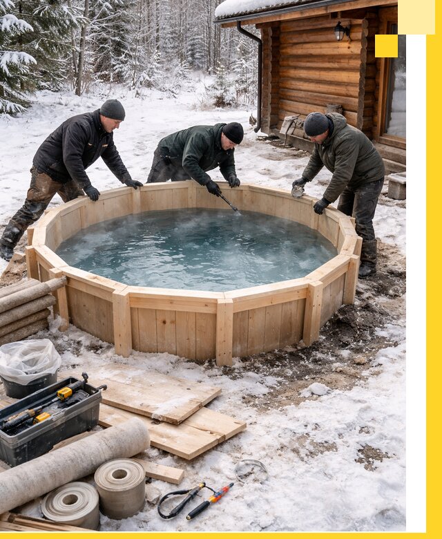 Изготовление и установка ледяных купелей под ключ в Борисоглебске